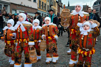 Binche festival carnival in Belgium Brussels. Belgium, carnaval of Binche. UNESCO World Heritage Parade Festival. Belgium, Walloon Municipality, province of Hainaut, village of Binche. The carnival of Binche is an event that takes place each year in the Belgian town of Binche during the Sunday, Monday, and Tuesday preceding Ash Wednesday. The carnival is the best known of several that take place in Belgium at the same time and has been proclaimed as a Masterpiece of the Oral and Intangible Heritage of Humanity listed by UNESCO. Its history dates back to approximately the 14th century.